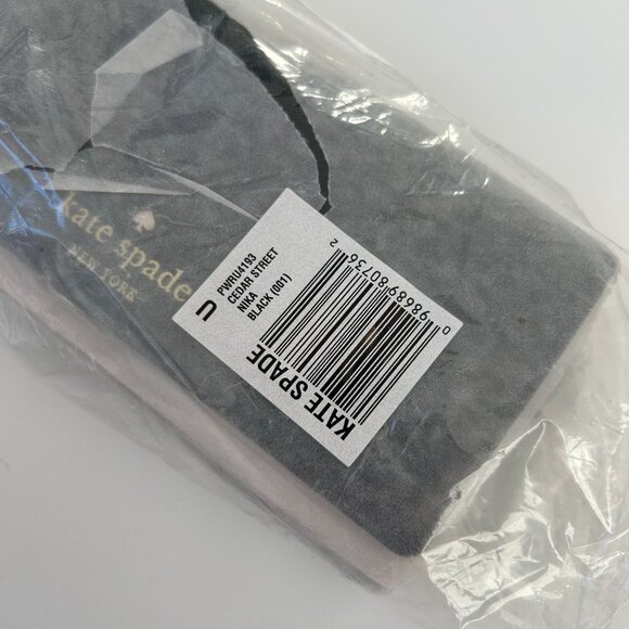 NWT Kate Spade New York Nika Cedar Street Black Wallet saffiano leather NEW - Picture 3 of 7